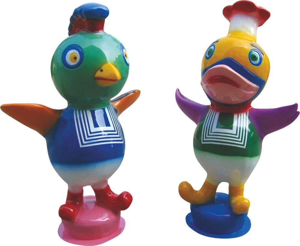 玻璃鋼產(chǎn)品 小鴨，小雞迎